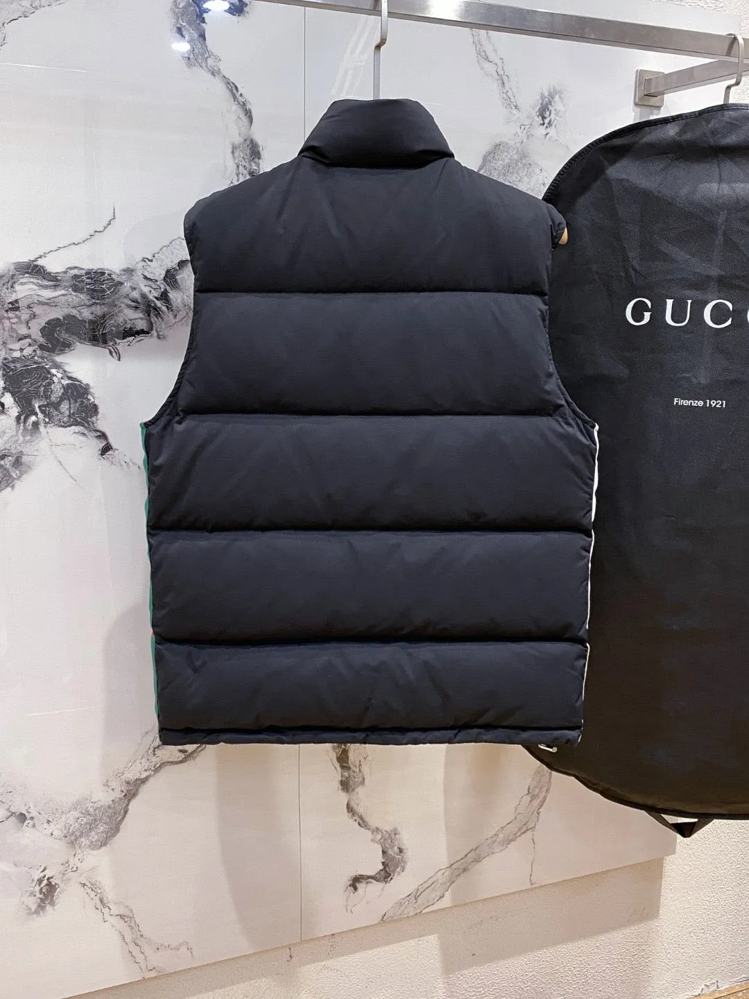 CLTH282 GG Cotton Canvas Puffer Vest