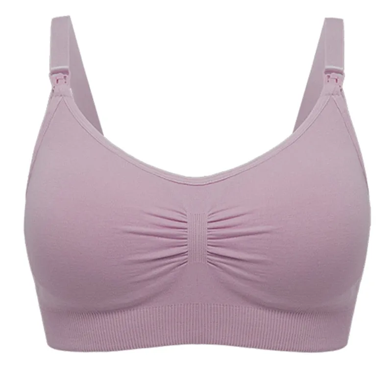 High Quality Plus Size Nursing Bra Breathable Women Breastfeeding Underwear Seamless Maternity Bra Push Up
